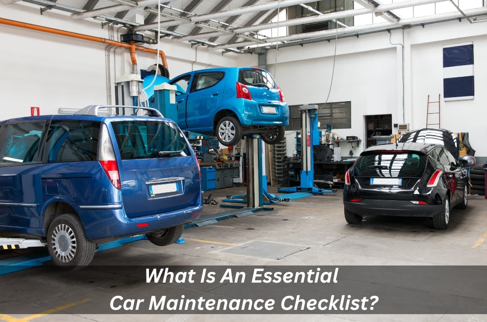 Image presents car maintenance
